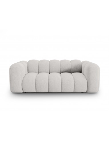 Lupine 2-personers sofa i chenille B198 x D87 cm – Sort/Lysegrå