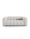 Lupine 2-personers sofa i chenille B198 x D87 cm - Sort/Lysegrå