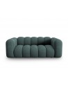 Lupine 2-personers sofa i chenille B198 x D87 cm - Sort/Petrolium