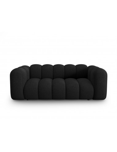 Lupine 2-personers sofa i chenille B198 x D87 cm – Sort/Sort