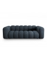 Lupine 3-personers sofa i chenille B228 x D87 cm - Sort/Blå