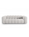 Lupine 3-personers sofa i chenille B228 x D87 cm - Sort/Lysegrå