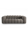 Lupine 3-personers sofa i chenille B228 x D87 cm - Sort/Grå