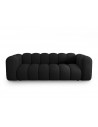 Lupine 3-personers sofa i chenille B228 x D87 cm - Sort/Sort