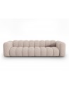 Lupine 4-personers sofa i chenille B288 x D87 cm - Sort/Beige