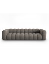 Lupine 4-personers sofa i chenille B288 x D87 cm - Sort/Grå