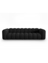 Lupine 4-personers sofa i chenille B288 x D87 cm - Sort/Sort