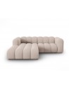 Lupine venstrevendt chaiselong sofa i chenille B228 x D175 cm - Sort/Beige