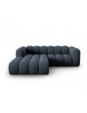 Lupine venstrevendt chaiselong sofa i chenille B228 x D175 cm - Sort/Blå