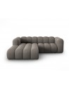 Lupine venstrevendt chaiselong sofa i chenille B228 x D175 cm - Sort/Grå