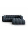 Lupine højrevendt chaiselong sofa i chenille B228 x D175 cm - Sort/Blå