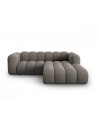 Lupine højrevendt chaiselong sofa i chenille B228 x D175 cm - Sort/Grå