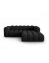Lupine højrevendt chaiselong sofa i chenille B228 x D175 cm - Sort/Sort