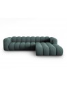 Lupine højrevendt chaiselong sofa i chenille B288 x D175 cm - Sort/Petrolium