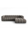 Lupine højrevendt chaiselong sofa i chenille B288 x D175 cm - Sort/Grå