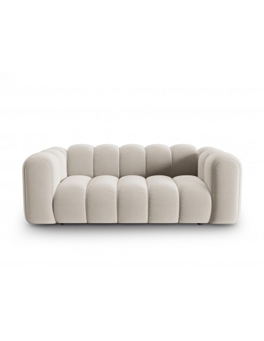 Lupine 2-personers sofa i velour B198 x D87 cm – Sort/Beige