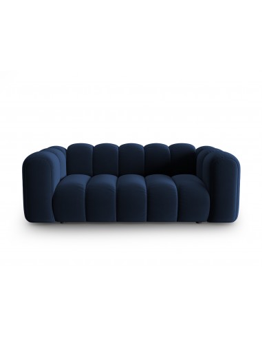 Lupine 2-personers sofa i velour B198 x D87 cm – Sort/Blå