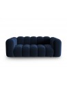 Lupine 2-personers sofa i velour B198 x D87 cm - Sort/Blå