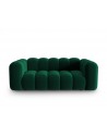 Lupine 2-personers sofa i velour B198 x D87 cm - Sort/Flaskegrøn