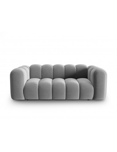 Lupine 2-personers sofa i velour B198 x D87 cm – Sort/Grå