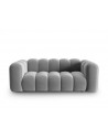 Lupine 2-personers sofa i velour B198 x D87 cm - Sort/Grå