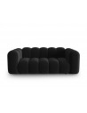 Lupine 2-personers sofa i velour B198 x D87 cm - Sort/Sort