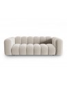 Lupine 3-personers sofa i velour B228 x D87 cm - Sort/Beige