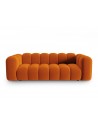 Lupine 3-personers sofa i velour B228 x D87 cm - Sort/Terracotta