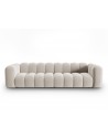 Lupine 4-personers sofa i velour B288 x D87 cm - Sort/Beige