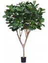 Stort kunstigt Lyratatræ H300 cm - Grøn