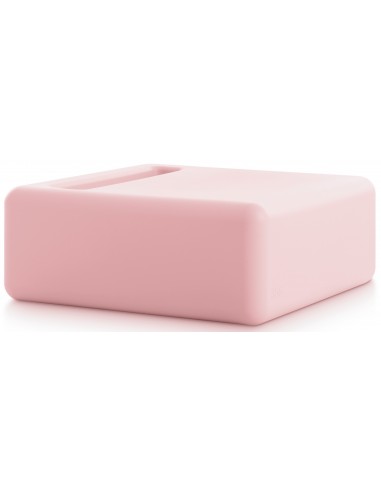 Diabla lounge havebord i genanvendt polyurethan 80 x 80 cm – Pink