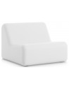 Diabla loungestol i genanvendt polyurethan 80 x 80 cm - Hvid