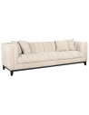 Beauchamp 3-personers sofa i polyester B255 cm - Sort/Creme