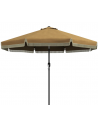 Parasol med kip i stål og polyester Ø268 cm - Sort/Khaki