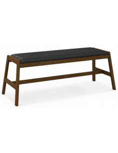 Bænk i gummitræ og...