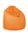 XXL Udendørs sækkestol i polyester og polystyrene Ø100 cm - Orange