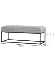 Bænk i metal og polyester... 2