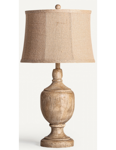 Bordlampe i polyresin og jute H79 cm...