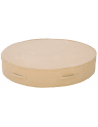 Rund solseng i Memory Foam og Polyethylene Ø180 cm - Raffia beige