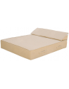 Dobbelt solseng i Memory Foam og Polyethylene 180 x 160 cm - Raffia beige