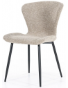 Spin spisebordsstol i metal og polyester H82 cm - Sort/Taupe