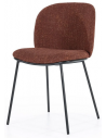Clypso spisebordsstol i metal og polyester H80 cm - Sort/Terracotta