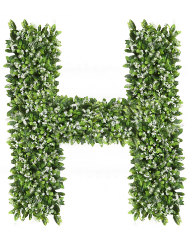 Kunstigt H bogstav H60 cm - Grøn