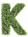 Kunstigt K bogstav H60 cm - Grøn