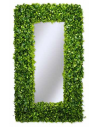 Spejl med kunstige planter 160 x 80 cm - Grøn