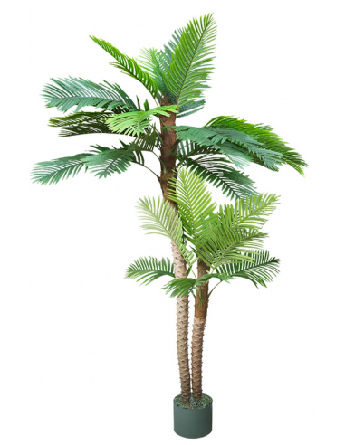 Kunstig Arenga palme H250 cm - Brun/Grøn