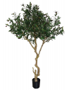 Kunstigt Oliventræ H205 cm - Brun/Mørkegrøn