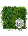 Crispseed Plantevæg med kunstige planter brandhæmmet og UV resistent 100 x 50 cm