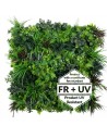 Essense Plantevæg med kunstige planter brandhæmmet og UV resistent 100 x 50 cm