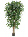 Stor kunstig Ficus plante brandhæmmende H180 cm - Grøn